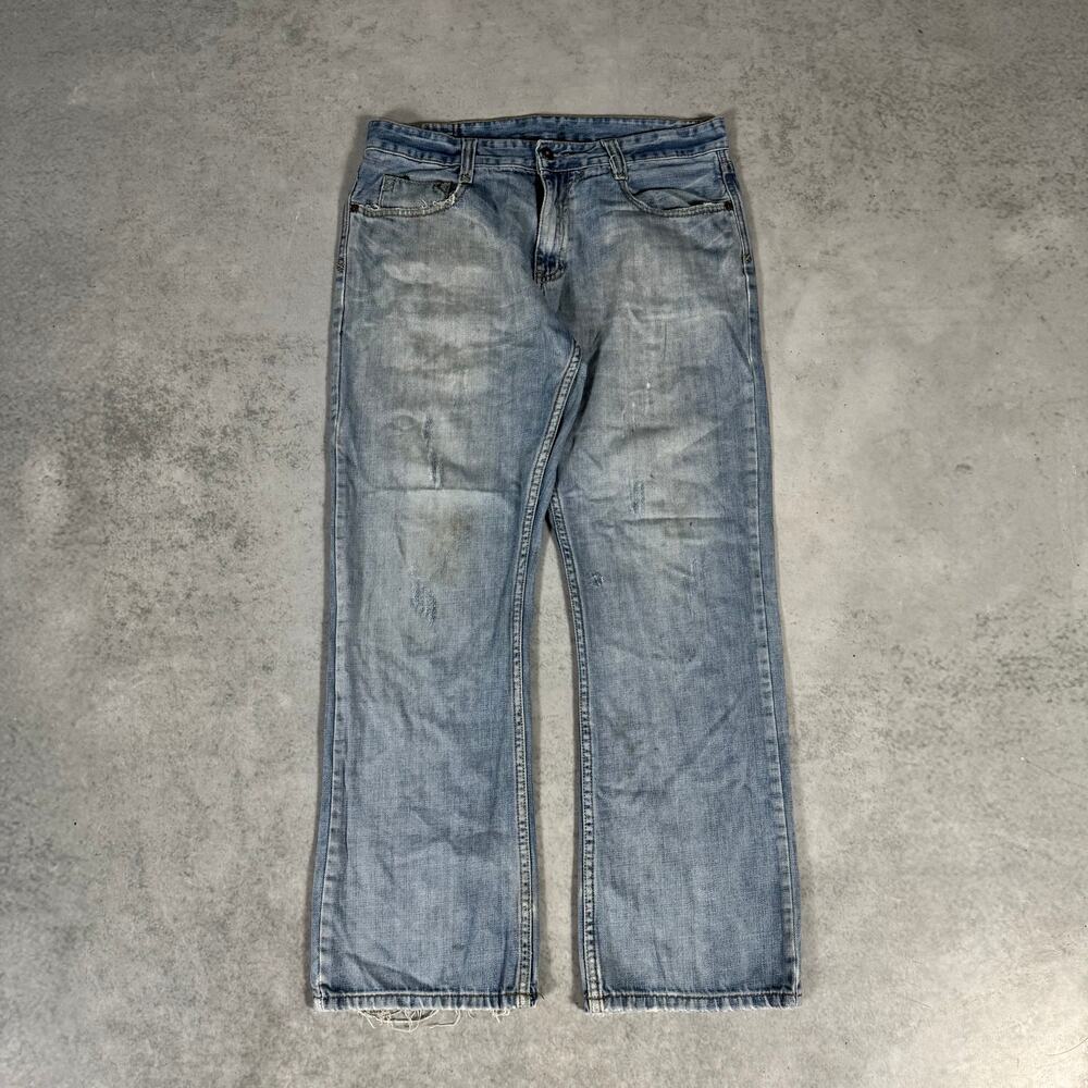 Flypaper Relaxed Fit Light Wash Jeans - Size: 34x32